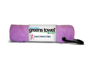 Pink Microfiber Golf Towel