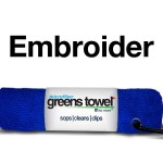 Royal Blue Embroidered Golf Towel