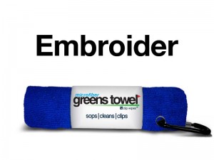 Royal Blue Embroidered Golf Towel