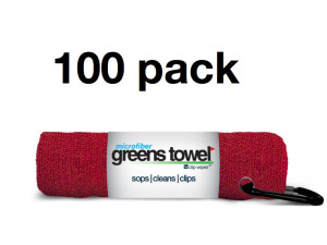 Red Microfiber Golf Towels