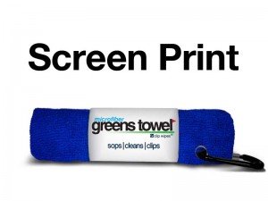 Imprinted Royal Blue Greens Towel
