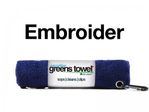 Custom Logo Golf Towel Navy Blue