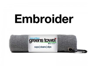Custom Logo Gray Golf Towel