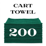 200 forest green cart towels