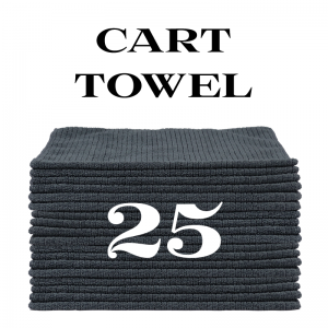 25 charcoal gray cart towels