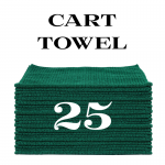 25 forest green cart towels