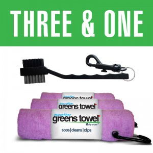 Awareness Pink Greens Towel 3&1