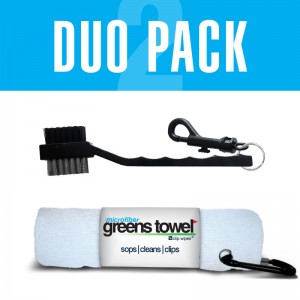 Greens Towel Duo Pack in Pure White
