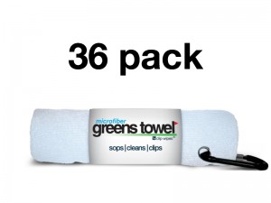 Pure White 36 Pack of Greens Towels