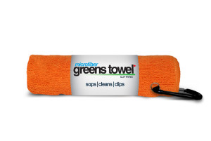 Microfiber Greens Towel Orange Crush