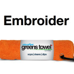 Custom Logo Orange Golf Towel
