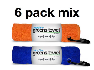 Golf Towel Mixed Color 6 Pack