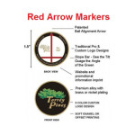 Custom Red Arrow Ball Markers