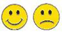 Smiley-Sad Face Ball Marker