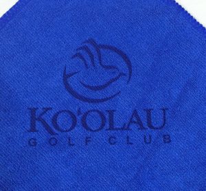 Laser Etch Blue Golf Towel Microfiber Golf Towel Royal Blue